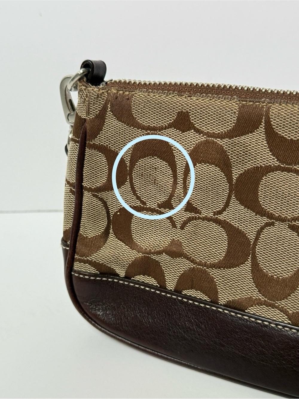 Vintage Coach Hampton Signature Demi Shoulder Bag #6094 - Picture 5 of 7